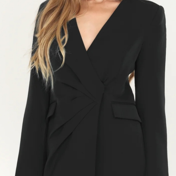 Adelyn Rae Stefani Asymmetrical Blazer Dress - Picture 3 of 11